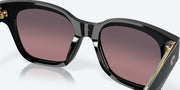 Rose Gradient Polarized Glass Lenses, Black Frame