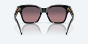 Rose Gradient Polarized Glass Lenses, Black Frame