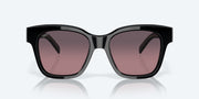 Rose Gradient Polarized Glass Lenses, Black Frame