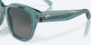 [Gray Gradient Polarized Glass Lenses, Deep Crystal Aquamarine Frame]