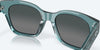 [Gray Gradient Polarized Glass Lenses, Deep Crystal Aquamarine Frame]