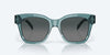 [Gray Gradient Polarized Glass Lenses, Deep Crystal Aquamarine Frame]