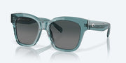 Gray Gradient Polarized Glass Lenses, Deep Crystal Aquamarine Frame