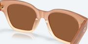 Copper Silver Mirror Polarized Glass Lenses, Sandbar Frame