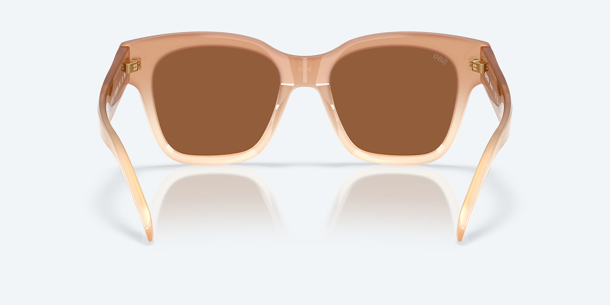 [Copper Silver Mirror Polarized Glass Lenses, Sandbar Frame]