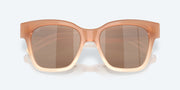 Copper Silver Mirror Polarized Glass Lenses, Sandbar Frame