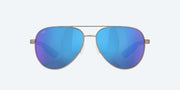 Blue Mirror Polarized Glass Lenses, Brushed Gunmetal Frame