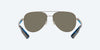 [Blue Mirror Polarized Glass Lenses, Brushed Gunmetal Frame]