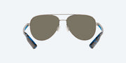 Blue Mirror Polarized Glass Lenses, Brushed Gunmetal Frame