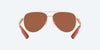 [Copper Silver Mirror Polarized Polycarbonate Lenses, Shiny Rose Gold Frame]