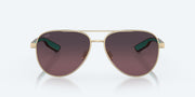 Rose Gradient Polarized Glass Lenses, Brushed Gold Frame