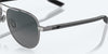 [Gray Gradient Polarized Glass Lenses, Gunmetal Frame]