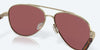 [Gold Mirror Polarized Glass Lenses, Brushed Gold Frame]