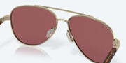 Gold Mirror Polarized Glass Lenses, Brushed Gold Frame