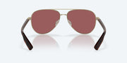 Gold Mirror Polarized Glass Lenses, Brushed Gold Frame