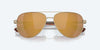 [Gold Mirror Polarized Glass Lenses, Brushed Gold Frame]