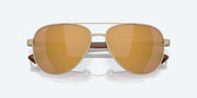 Gold Mirror Polarized Glass Lenses, Brushed Gold Frame