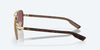 [Gold Mirror Polarized Glass Lenses, Brushed Gold Frame]