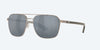 [Gray Silver Mirror Polarized Polycarbonate Lenses, Brushed Gunmetal Frame]