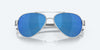 [Blue Mirror Polarized Polycarbonate Lenses, Palladium Frame]