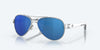 [Blue Mirror Polarized Polycarbonate Lenses, Palladium Frame]