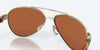 [Green Mirror Polarized Polycarbonate Lenses, Rose Gold Frame]