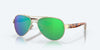 [Green Mirror Polarized Polycarbonate Lenses, Rose Gold Frame]