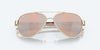 [Copper Silver Mirror Polarized Polycarbonate Lenses, Rose Gold Frame]