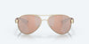 [Copper Silver Mirror Polarized Polycarbonate Lenses, Rose Gold Frame]