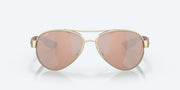 Copper Silver Mirror Polarized Polycarbonate Lenses, Rose Gold Frame