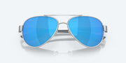 Blue Mirror Polarized Glass Lenses, Palladium Frame