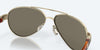 [Blue Mirror Polarized Glass Lenses, Rose Gold Frame]