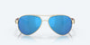 [Blue Mirror Polarized Glass Lenses, Rose Gold Frame]