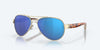 [Blue Mirror Polarized Glass Lenses, Rose Gold Frame]