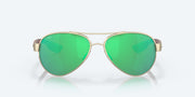 Green Mirror Polarized Glass Lenses, Rose Gold Frame