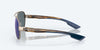 [Blue Mirror Polarized Polycarbonate Lenses, Golden Pearl Frame]