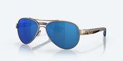 Blue Mirror Polarized Polycarbonate Lenses, Golden Pearl Frame