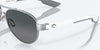 [Gray Gradient Polarized Glass Lenses, Palladium Frame]