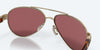 [Gold Mirror Polarized Glass Lenses, Brushed Gold Frame]