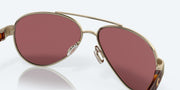 Gold Mirror Polarized Glass Lenses, Brushed Gold Frame