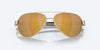 [Gold Mirror Polarized Glass Lenses, Brushed Gold Frame]