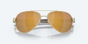 Gold Mirror Polarized Glass Lenses, Brushed Gold Frame