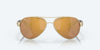 [Gold Mirror Polarized Glass Lenses, Brushed Gold Frame]