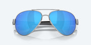 Blue Mirror Polarized Glass Lenses, Palladium Frame