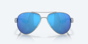 Blue Mirror Polarized Glass Lenses, Palladium Frame