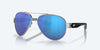 [Blue Mirror Polarized Glass Lenses, Palladium Frame]