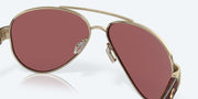 Gold Mirror Polarized Glass Lenses, Brushed Gold Frame