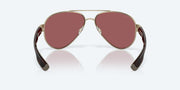 Gold Mirror Polarized Glass Lenses, Brushed Gold Frame