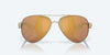 [Gold Mirror Polarized Glass Lenses, Brushed Gold Frame]