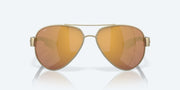 Gold Mirror Polarized Glass Lenses, Brushed Gold Frame